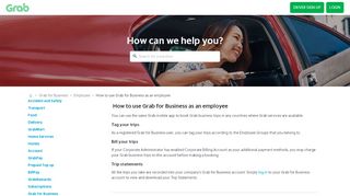 
                            10. How to use Grab for Business as an employee - Passenger