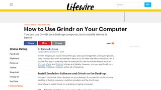 
                            13. How to Use Grindr on Your Computer - Lifewire