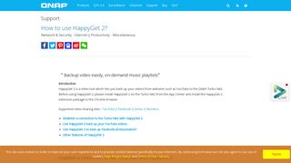 
                            2. How to use HappyGet 2? - QNAP