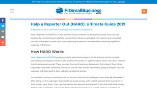 
                            12. How to Use Help a Reporter Out (HARO) to Get Press For Your ...