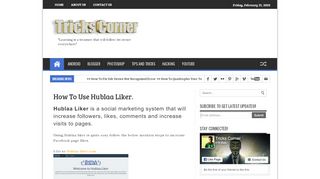 
                            11. How To Use Hublaa Liker. | Tricks Corner