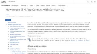 
                            8. How to use IBM App Connect with ServiceNow - IBM Integration