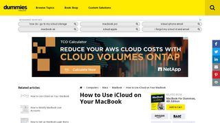 
                            7. How to Use iCloud on Your MacBook - dummies
