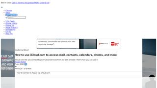 
                            6. How to use iCloud.com to access mail, contacts, calendars, photos ...