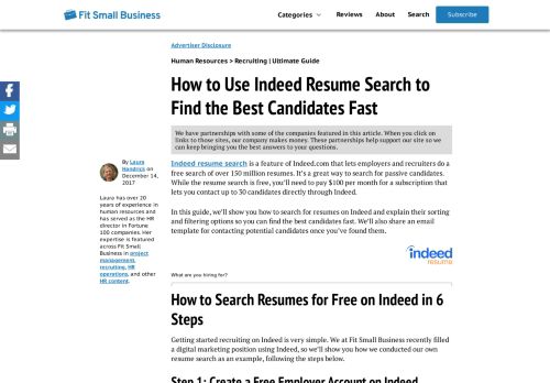 
                            7. How to Use Indeed Resume Search to Find the Best Candidates Fast