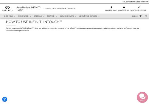 
                            13. How To Use INFINITI InTouch | INFINITI of Tustin