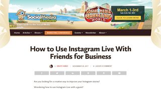 
                            13. How to Use Instagram Live With Friends for Business : Social Media ...