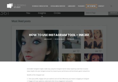 
                            11. How To Use Instagram Tool – Ink361 - DI Designs Studio