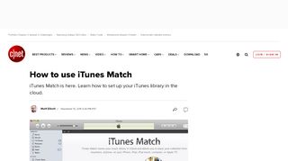 
                            12. How to use iTunes Match - CNET