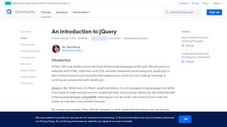 
                            11. How To Use jQuery, a JavaScript Library | DigitalOcean
