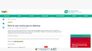 
                            13. How to use Jumia pay on delivery ▷ Legit.ng