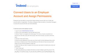 
                            10. How to use Linked Accounts – Indeed Employer Support