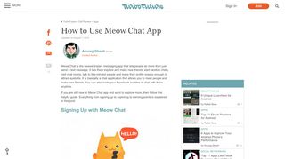 
                            9. How to Use Meow Chat App | TurboFuture