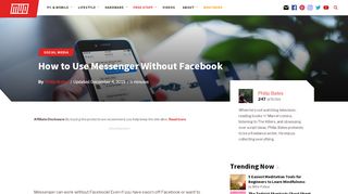 
                            7. How to Use Messenger Without Facebook - MakeUseOf