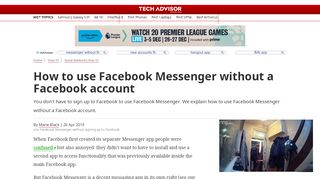 
                            4. How to Use Messenger without Facebook - Tech Advisor