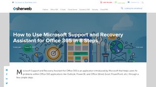 
                            12. How to Use Microsoft Support and Recovery Assistant for Office 365 in ...