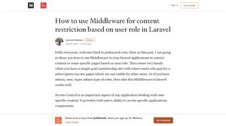 
                            6. How to use Middleware for content restriction based on user role in ...