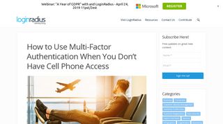 
                            10. How to Use Multi-Factor Authentication When You Don't Have Cell ...