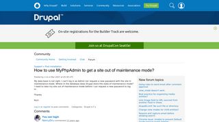 
                            10. How to use MyPhpAdmin to get a site out of maintenance mode ...