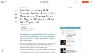 
                            12. How to Use Nexus Mod Manager to Download, Install, Remove, and ...