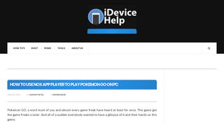 
                            10. How to Use Nox App Player to Play Pokemon Go on PC - iDeviceHelp