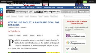 
                            12. How to Use Padlet in the Classroom: A Fantastic Teaching Tool