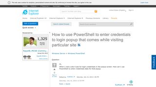 
                            5. How to use PowerShell to enter credentials to login popup that ...
