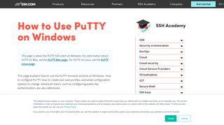 
                            4. How to Use PuTTY on Windows | SSH.COM - SSH Communications