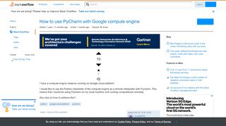 
                            8. How to use PyCharm with Google compute engine - Stack Overflow