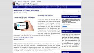 
                            11. How to use SBI Buddy Mobile App? | Myinvestmentideas.com