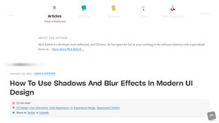 
                            9. How To Use Shadows And Blur Effects In Modern UI Design ...