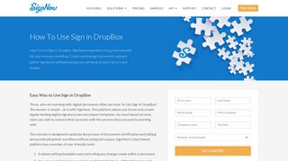 
                            9. How To Use Sign in DropBox | SignNow