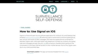 
                            12. How to: Use Signal on iOS | Surveillance Self-Defense