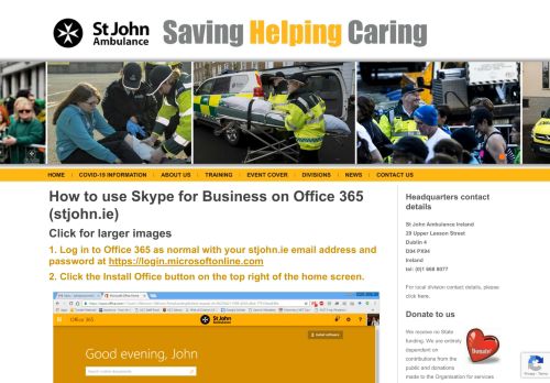 
                            6. How to use Skype for Business on Office 365 (stjohn.ie) – St John ...