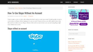 
                            7. How To Use Skype Without An Account - Into Windows