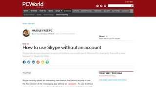 
                            6. How to use Skype without an account | PCWorld