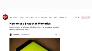 
                            8. How to use Snapchat Memories - CNET