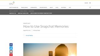 
                            10. How to Use Snapchat Memories | Cru