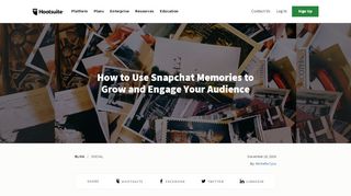 
                            13. How to Use Snapchat Memories to Grow and Engage Your ...