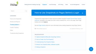 
                            9. How to Use Snapshots on Pages Behind a Login - Crazy Egg | Help ...