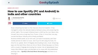 
                            11. How to use Spotify (PC and Android) in India and other countries ...