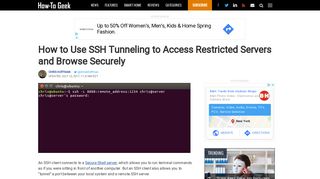 
                            12. How to Use SSH Tunneling to Access Restricted Servers and Browse ...