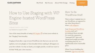
                            8. How to Use Staging with WP Engine-hosted WordPress Sites ...