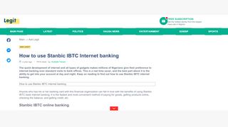 
                            8. How to use Stanbic IBTC Internet banking ▷ Legit.ng
