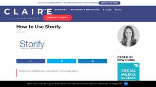 
                            10. How to Use Storify - Claire Diaz Ortiz