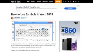 
                            4. How to Use Symbols in Word 2013