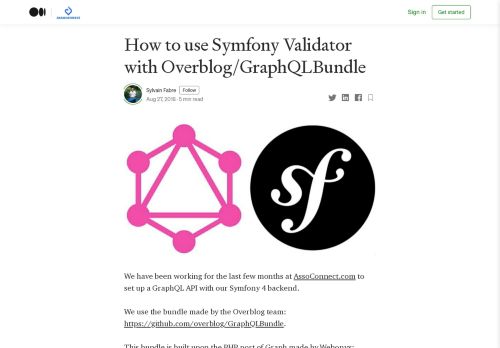 
                            6. How to use Symfony Validator with Overblog/GraphQLBundle - Medium