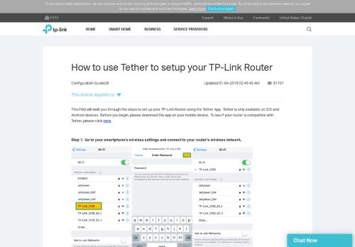 
                            3. How to use Tether to setup your TP-Link Router | TP-Link