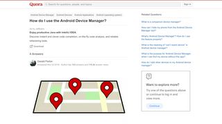 
                            13. How to use the Android Device Manager - Quora