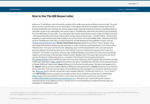 
                            2. How to Use The Bill Bonner Letter | Bonner & Partners